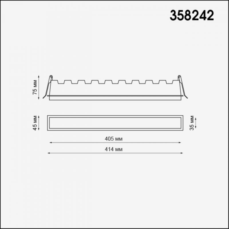 Встраиваемый светильник Novotech HIELO 30W 358242