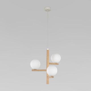 Подвесной светильник со стеклянными плафонами TK Lighting Estera Wood 6799