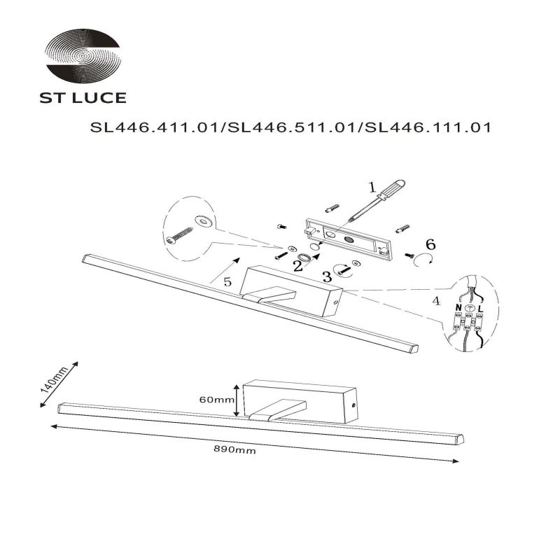 Светильник настенный ST-Luce MARETO SL446.111.01