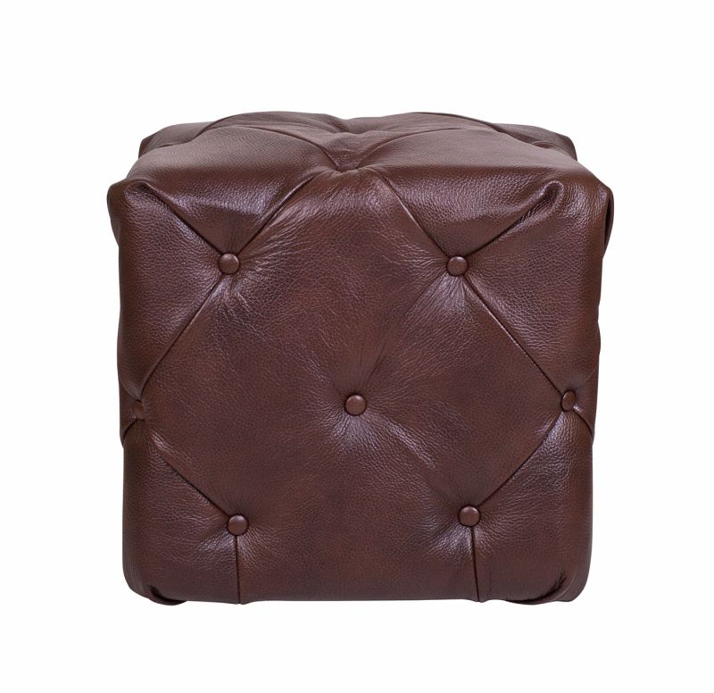 Пуф MAK-interior Amrit brown leather BD-1924178 фото 2