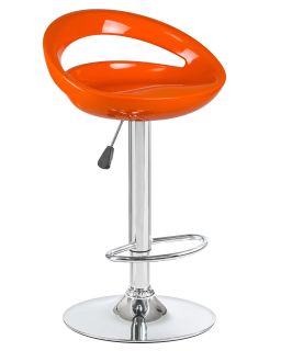 Стул Dobrin 1010-LM DISCO,  цвет сиденья оранжевый, цвет основания хром