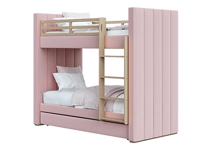 Кровать двухъярусная Ellipsefurniture Cosy (розовый) KD010203020101