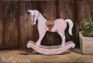 Картина "ROCKING-HORSE 4 OLD TOY" Марина Дерягина