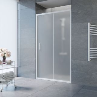 Душевая дверь Vegas Glass ZP 110 01 10, профиль белый, стекло матовое