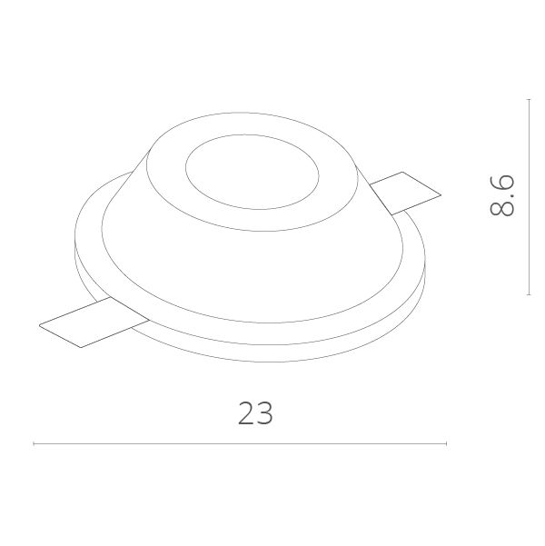 Встраиваемый светильник поворотный Arte Lamp Invisible A9271PL-1WH