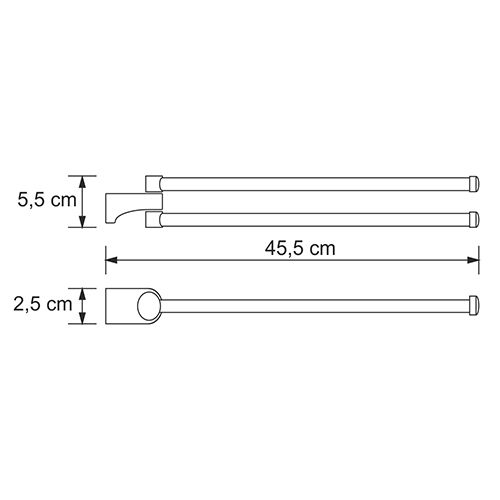 Держатель полотенец WasserKRAFT Kammel K-8331