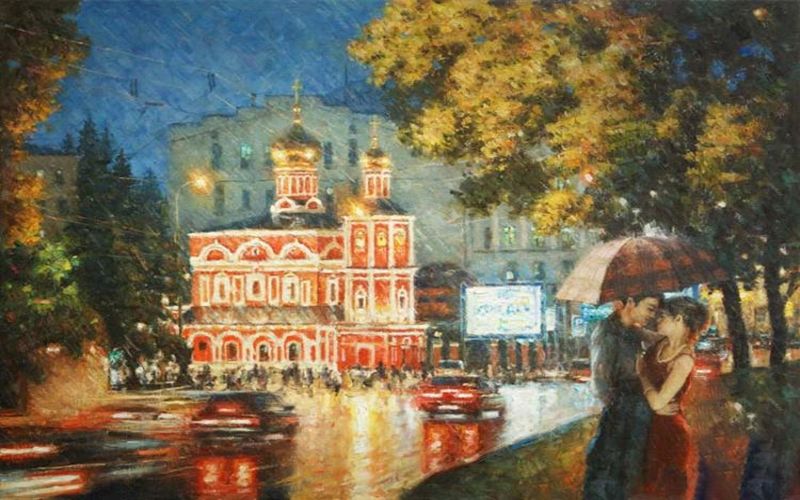 Картина "Когда обнимает сентябрь" Игорь Разживин фото 1