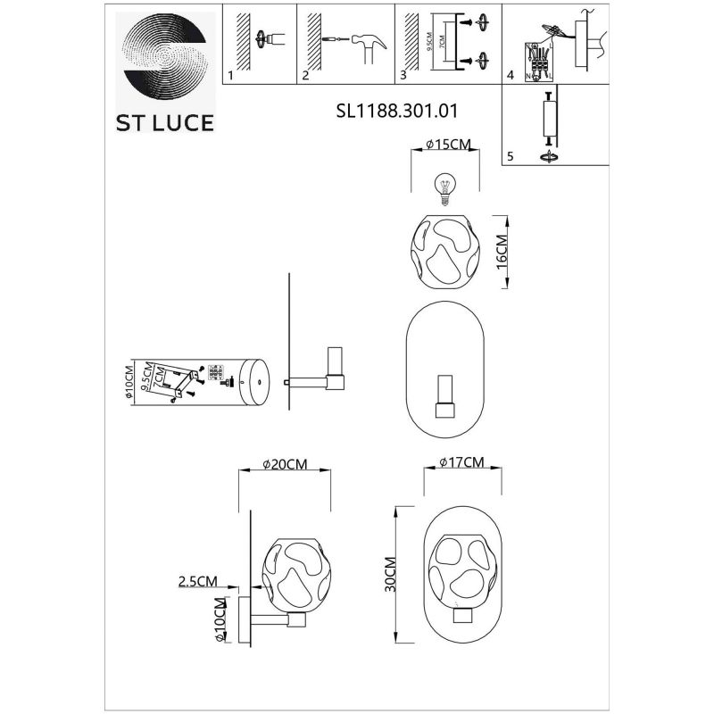 Бра ST Luce IDESIA SL1188.301.01