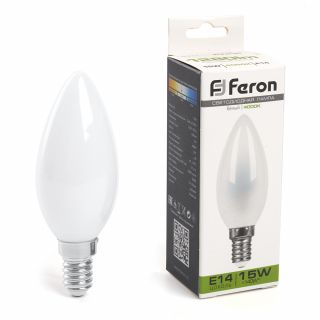 Лампа светодиодная Свеча Feron E14 15W 4000K LB-717 38257