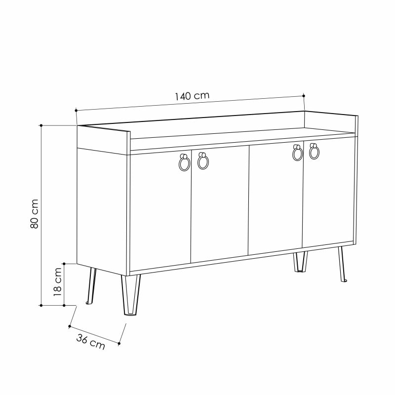 Комод DEA Leve LEV00221