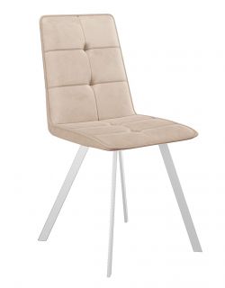 Стул DikLine 280 B03 BEIGE, ножки белые Фабрика Мебели ДИК BD-3012740