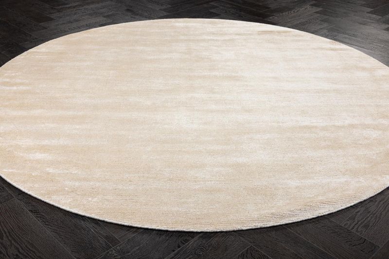 Индийский ковер из шерсти и арт-шёлка Carpet «MURUGAN» PLAIN-AF12/A039(Round) 248 x 248 см