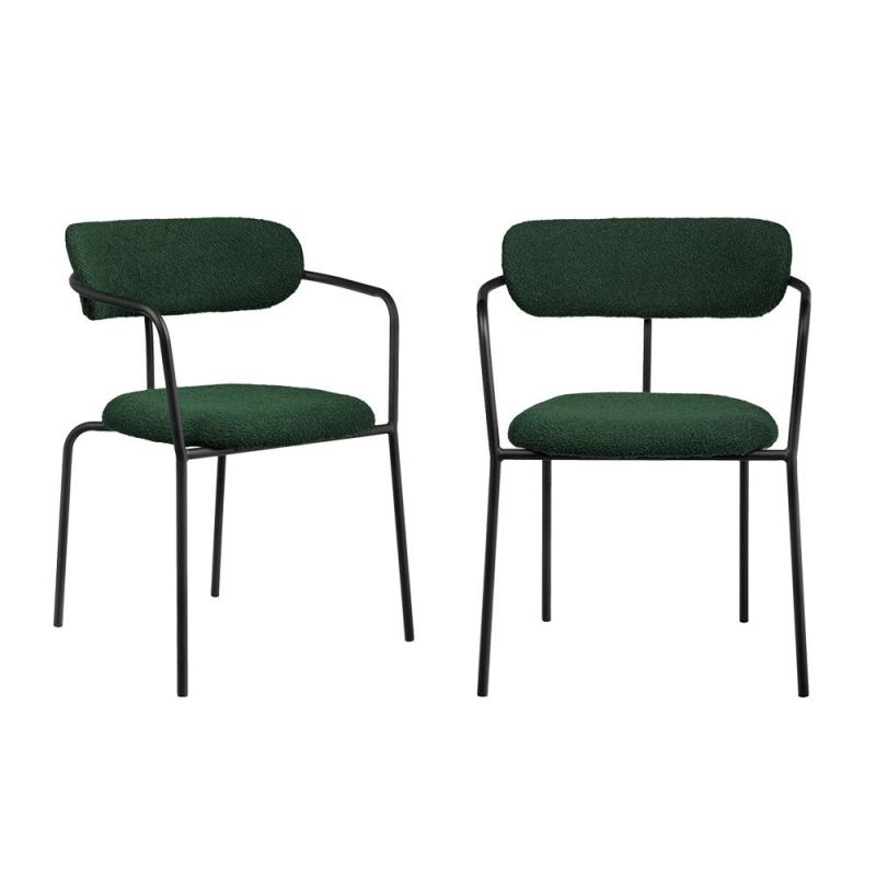 Комплект из 2-х стульев BRADEX Home Ant букле зелёный BD-3066230 фото 1