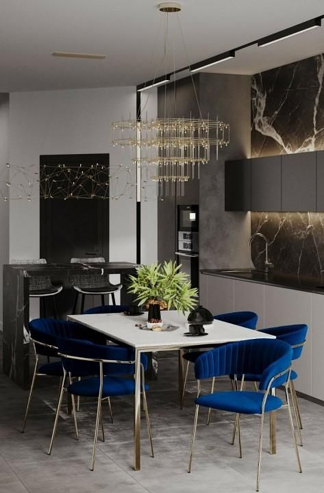 Стул дизайнерский Hesby Import Whispered Fusion синий BD-3072206 фото 6