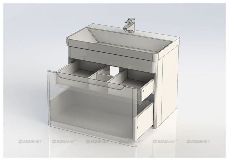 Тумба с раковиной Aquanet София 80 белый 00212587
