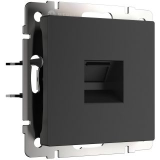 Телефонная розетка  RJ-11 (черный матовый) Werkel W1182008