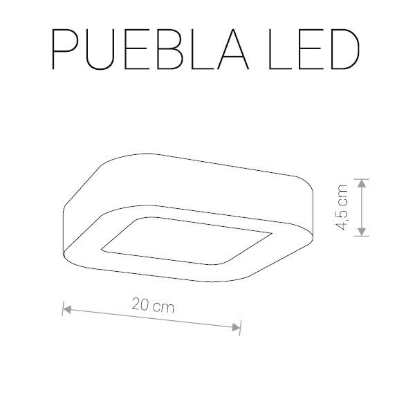 Cветильник уличный потолочный PUEBLA LED 9513
