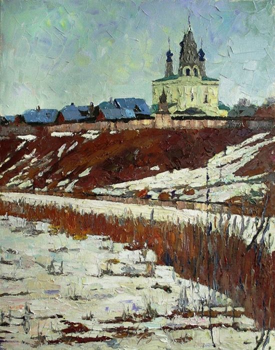 Картина "Суздаль. Берег Каменки" Михаил Рудник