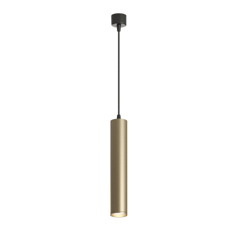 Подвесной светильник Denkirs TUBE IP 20, 15 Вт, GU10, матовое золото с черным, алюминий DK4050-BG фото 1