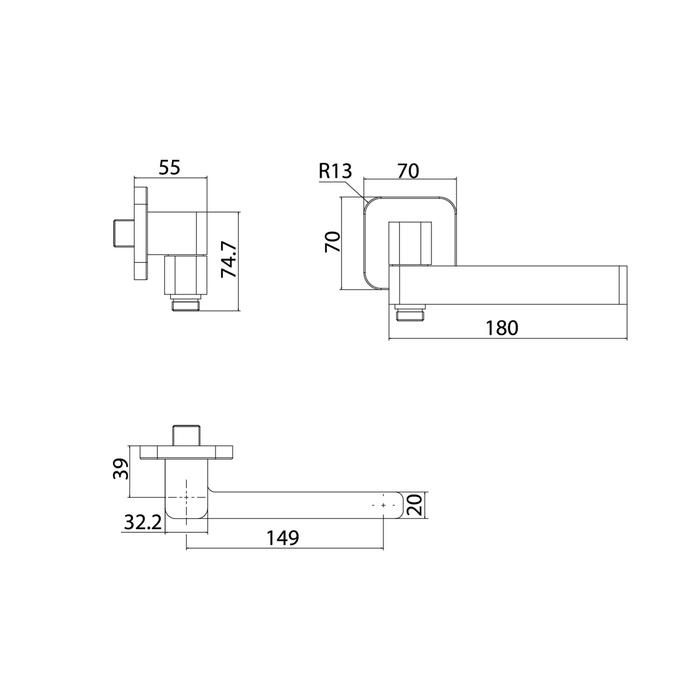 Излив Iddis Slide SLISB0Si63 хром