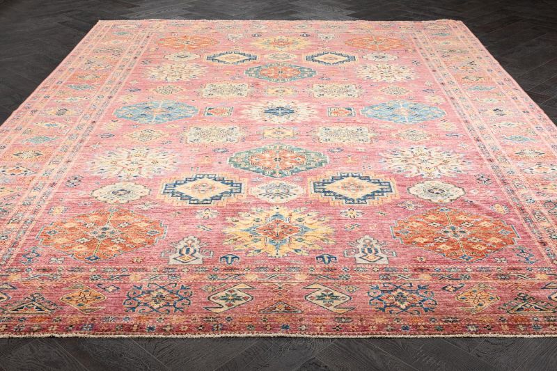 Пакистанский ковер из шерсти Carpet «KAZAK ROYAL» 231576-PUR-PUR 280 x 373 см