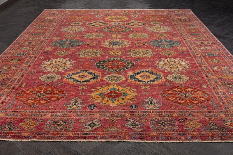 Пакистанский ковер из шерсти Carpet «KAZAK ROYAL» 231576-PUR-PUR 280 x 373 см