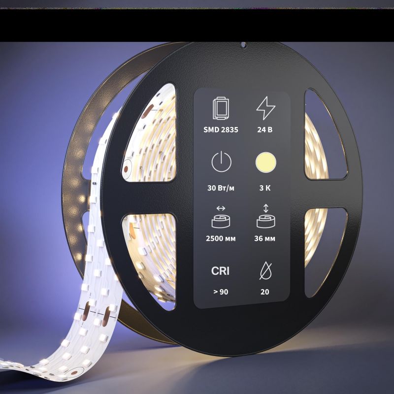 Светодиодная лента Maytoni Широкая светодиодная лента 30W LED 3000K 201117 фото 3