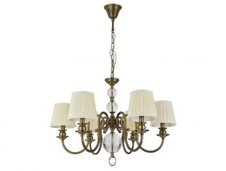 Люстра Newport 3100 CALIFORNIA E14 40W 3106/C black brass без абажуров