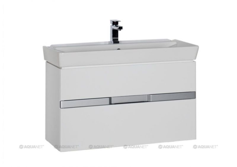 Тумба с раковиной Aquanet Виго 100 белый 00213069 фото 1