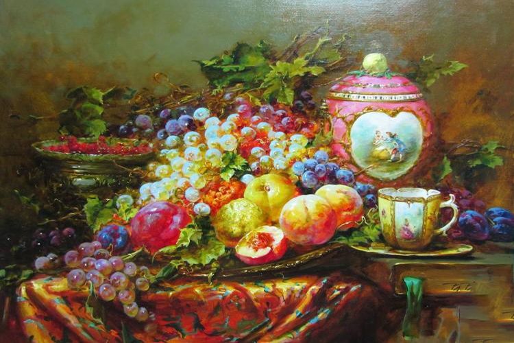 Картина "Натюрморт с розовой вазой" Федорова Ирина