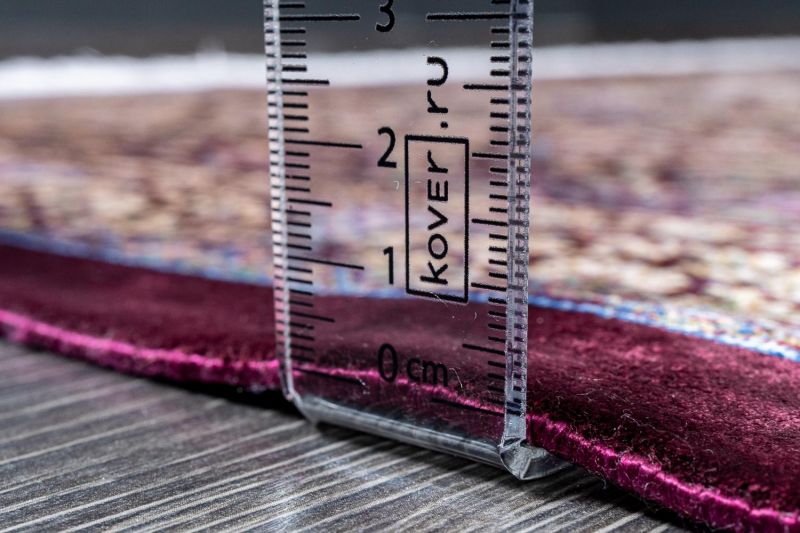 Иранский ковер из шёлка и модала Carpet «MASTERPIECE QUM» 042-21-TORANJ-LAZUR 201 x 304 см фото 12