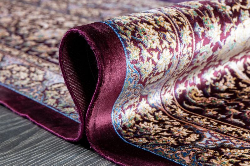 Иранский ковер из шёлка и модала Carpet «MASTERPIECE QUM» 042-21-TORANJ-LAZUR 201 x 304 см фото 3