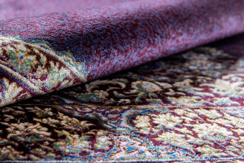 Иранский ковер из шёлка и модала Carpet «MASTERPIECE QUM» 042-21-TORANJ-LAZUR 201 x 304 см фото 7