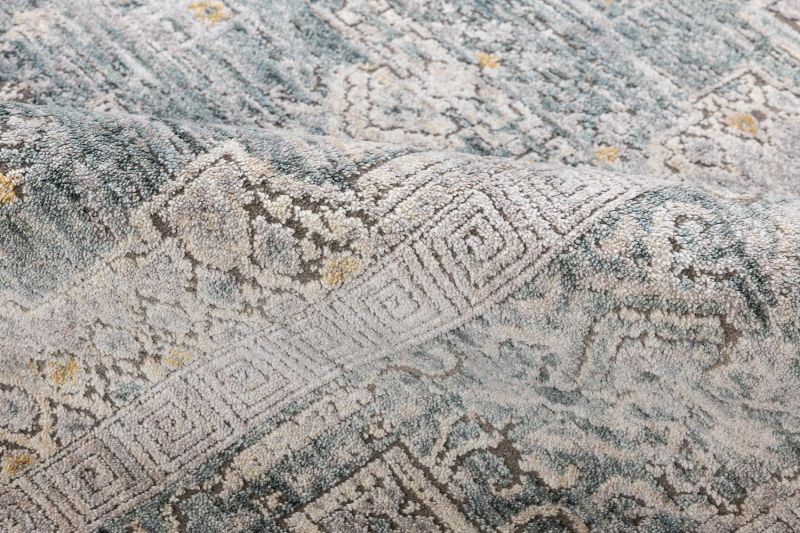 Турецкий ковер из микровискозы Carpet «VINCENT» KK17A-MLT-LBLU 300 x 400 см фото 3