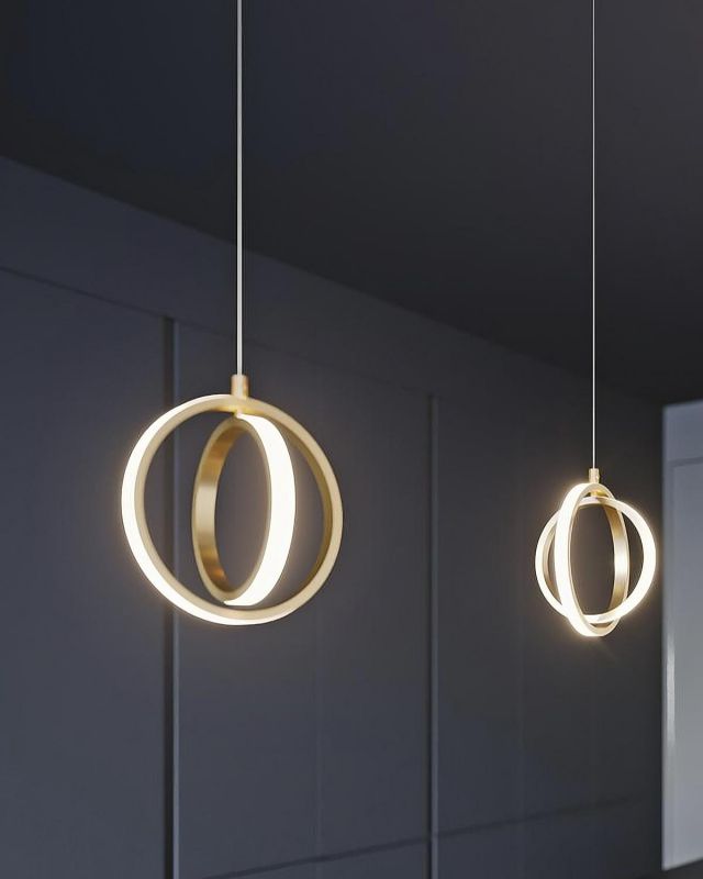 Золотой светодиодный подвес LH Mirror Home Глоу BD-3069838 фото 3
