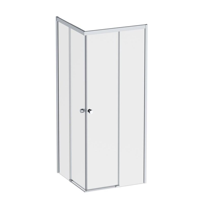 Душевой уголок AMPM X-joy W94G-403-8080-МТ1К 80x80 см, профиль хром матовый, стекло прозрачное фото 1