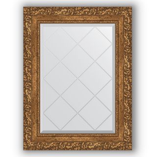 Зеркало с гравировкой в багетной раме 55x72 Evoform EXCLUSIVE-G BY 4013 виньетка бронзовая