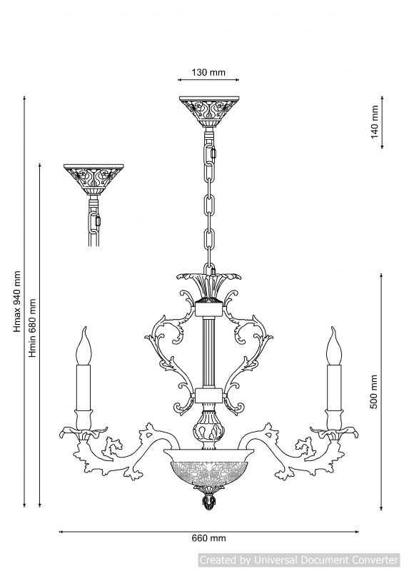 Люстра подвесная FIRENZE 1780.6 antique gold