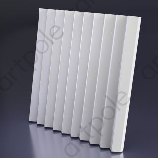 Гипсовая 3D панель Artpole ZIGZAG BIG + LED M-0076 600x600x48 мм