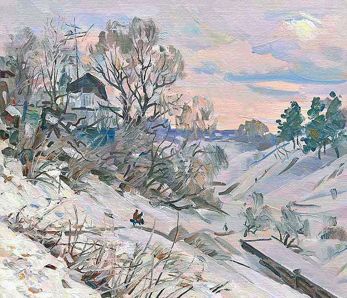 Картина "Светлая зимка. Текижи" Жлабович Анатолий фото 1