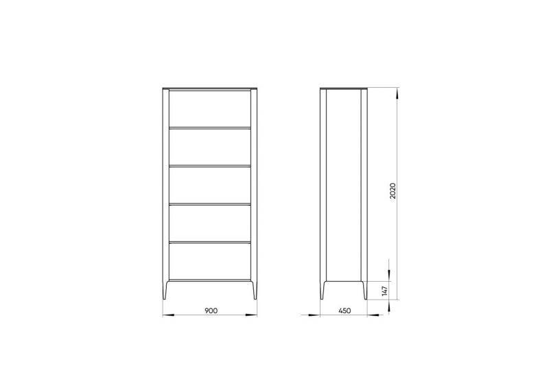 Стеллаж Ellipsefurniture Type (серо-бежевый) TY010304190101 фото 3
