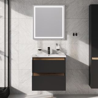Мебель для ванной AM.PM X-Joy BK85GP 65 см с аксессуарами, черная