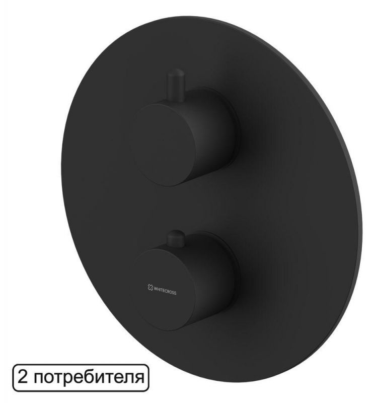 Термостат для душа Whitecross Y Y1236BL, черный матовый фото 1