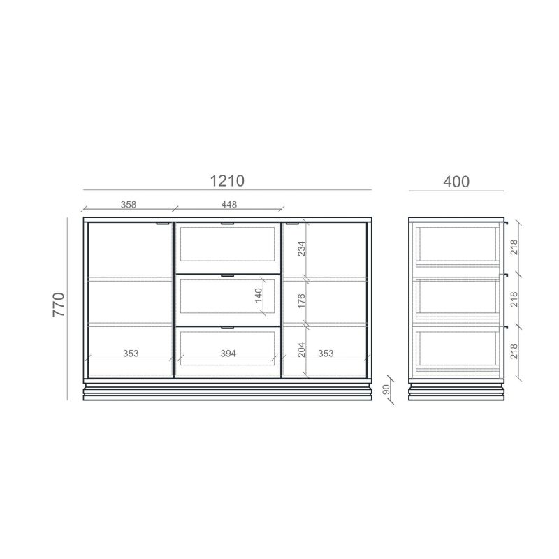 Комод The IDEA INSPIRE TIMELESS BD-3041929