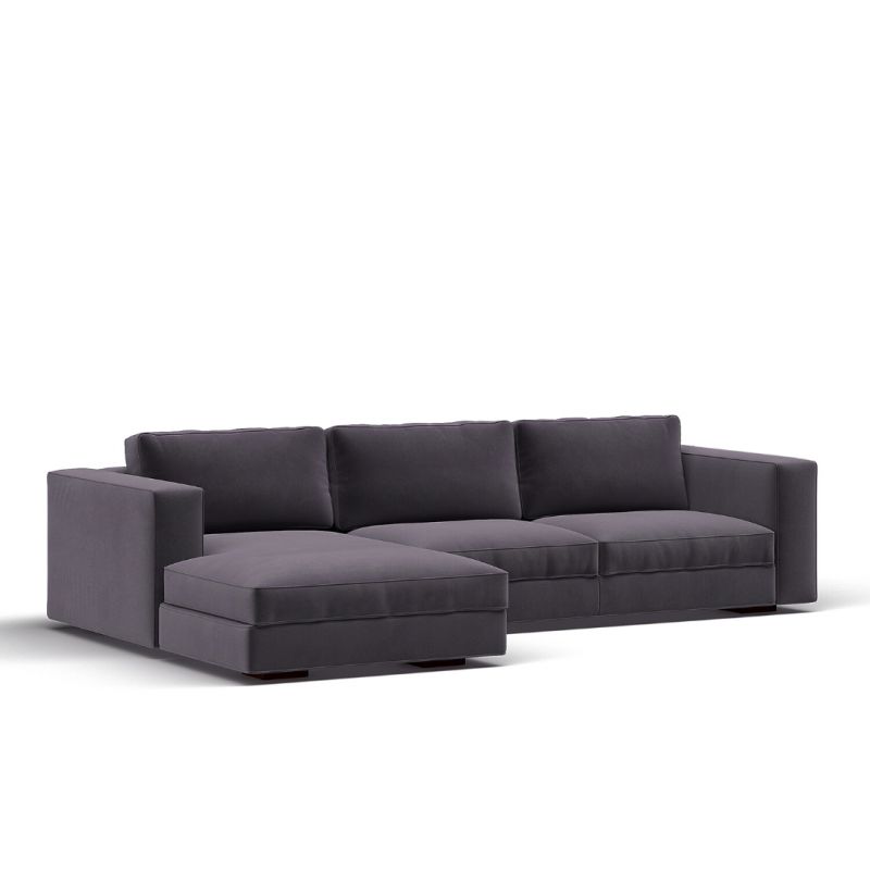 Модульный диван Highland Furniture MANHATTAN SECTIONAL 277см серого цвета