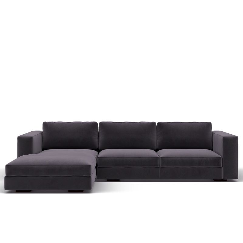 Модульный диван Highland Furniture MANHATTAN SECTIONAL 277см серого цвета