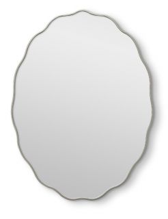 Зеркало Art Mirror в тонкой раме Fancy Oval Silver Smal BD-3148683