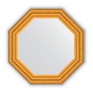 Зеркало в багетной раме Evoform Octagon BY 3733 состаренное золото