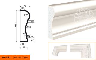 Молдинг Lepninaplast МВ-145/3