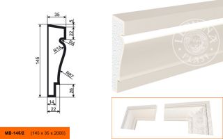 Молдинг Lepninaplast МВ-145/2